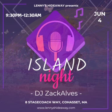 DJ DANCE NIGHT : ISLAND NIGHT WITH ZACK ALVES
