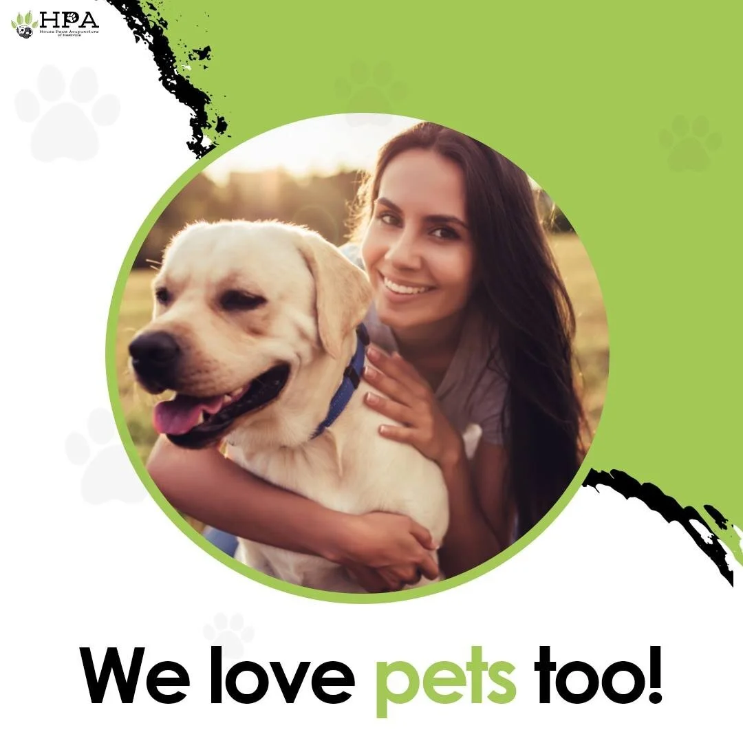 𝗪𝗲 𝗟𝗼𝘃𝗲 𝗣𝗲𝘁𝘀 𝗧𝗼𝗼!
Eastern pet healing in the comfort of your home. All-natural and gentle customized acupuncture therapy can help your pet feel better again and live their best life. All without the stress of having to bring your pet in 
