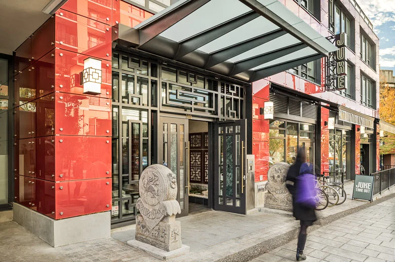 The design isn’t trying too hard to be “ Chinesey “, and in doing such seems very at-home and well placed in the neighborhood.