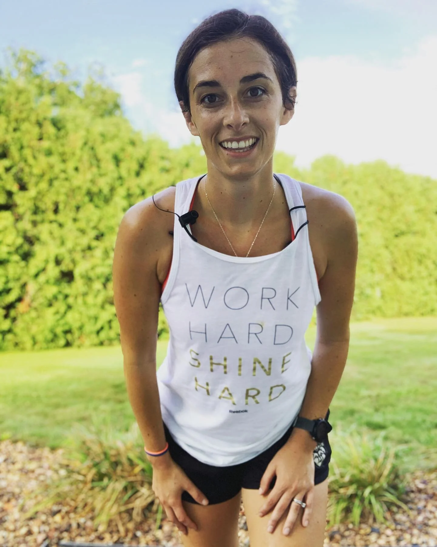 6 sweaty, salty &amp; sticky miles this morning with these ladies 👉🏻
.
Actually, I&rsquo;m not sure if they are ladies or gents. @mohurl20 would be displeased with my lack of cow knowledge 🐮 😬 
.
Do you ever pretend you&rsquo;re crossing a finish