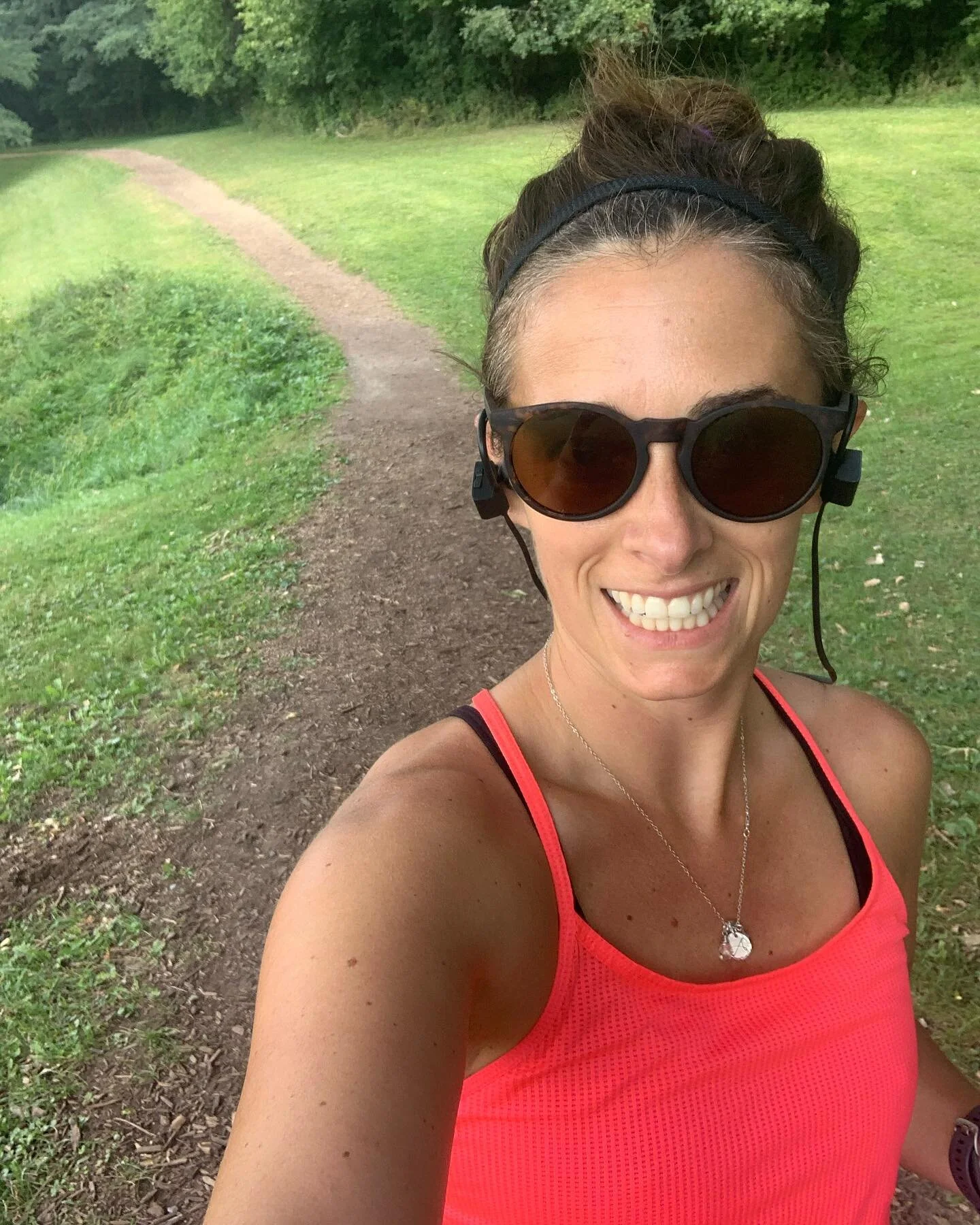 We got home from Lake Placid around 5:30 last night, did not want to run but 2.8 mi stood between &ldquo;Baby Got Track&rdquo; and the NJ border and taking our j shore themed pic so out I went...
.
Clearly it was worth it 👉🏻
.
Today&rsquo;s 5 miles