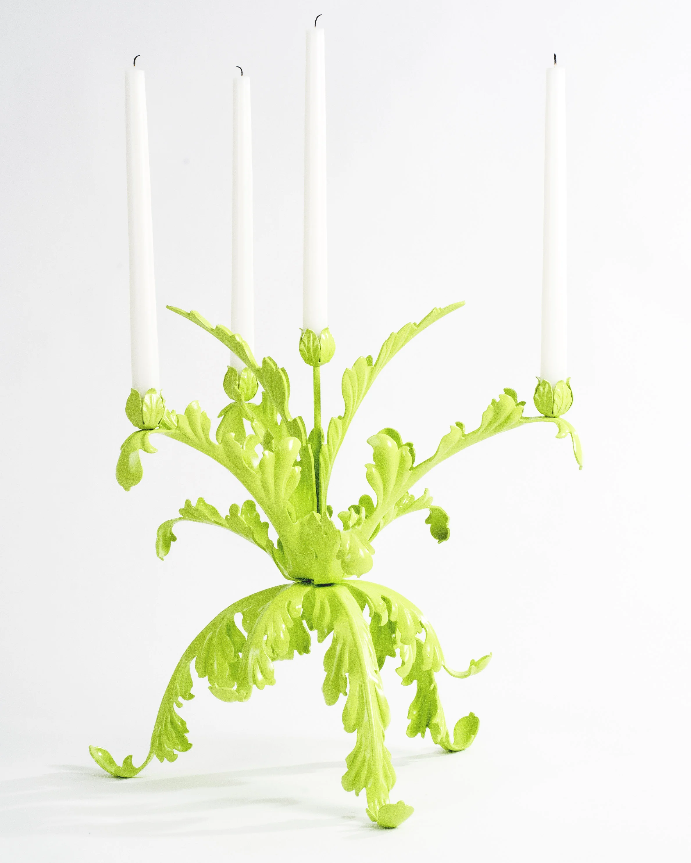 Bellissimo Green Candelabra