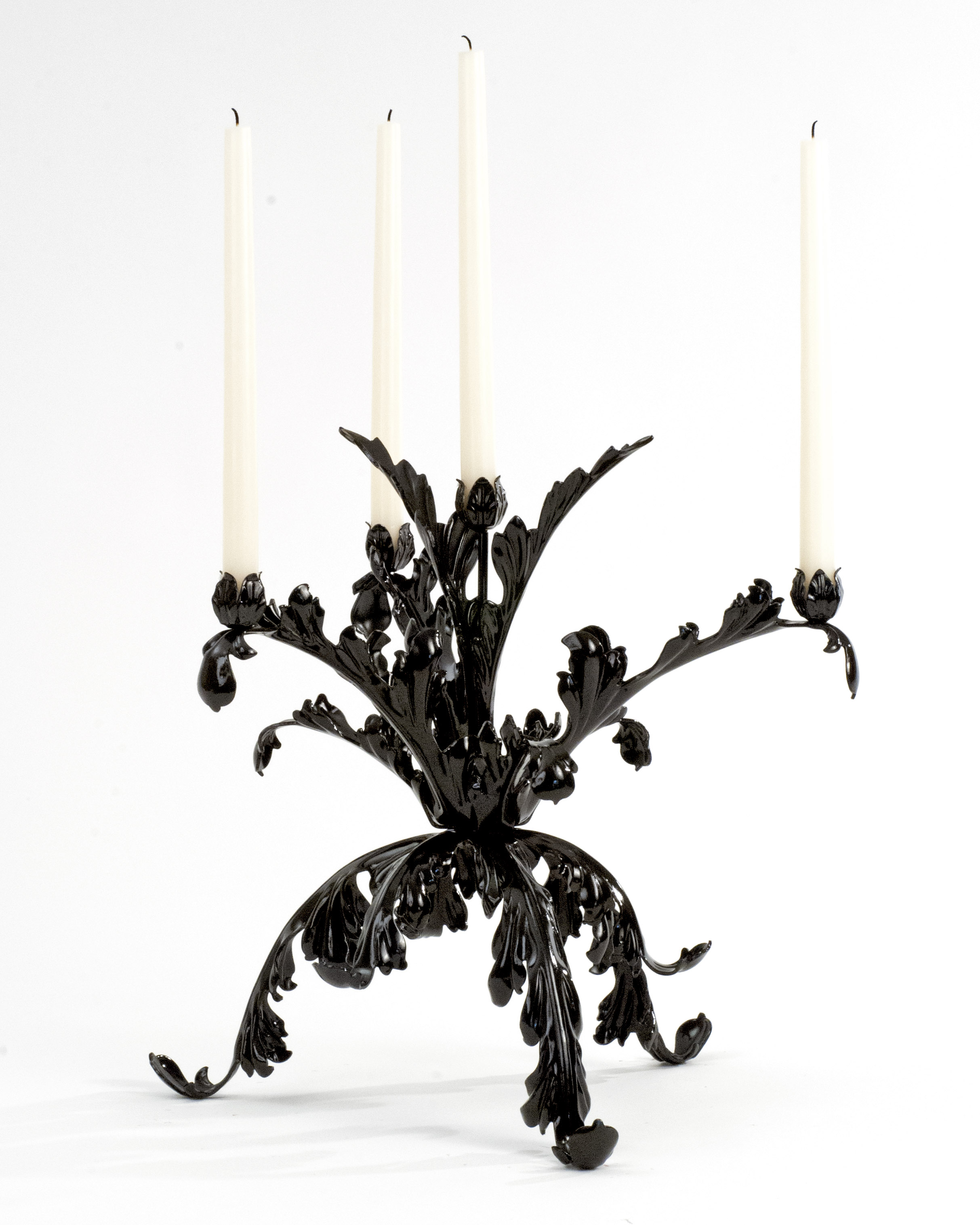 Bellissimo Black Candelabra