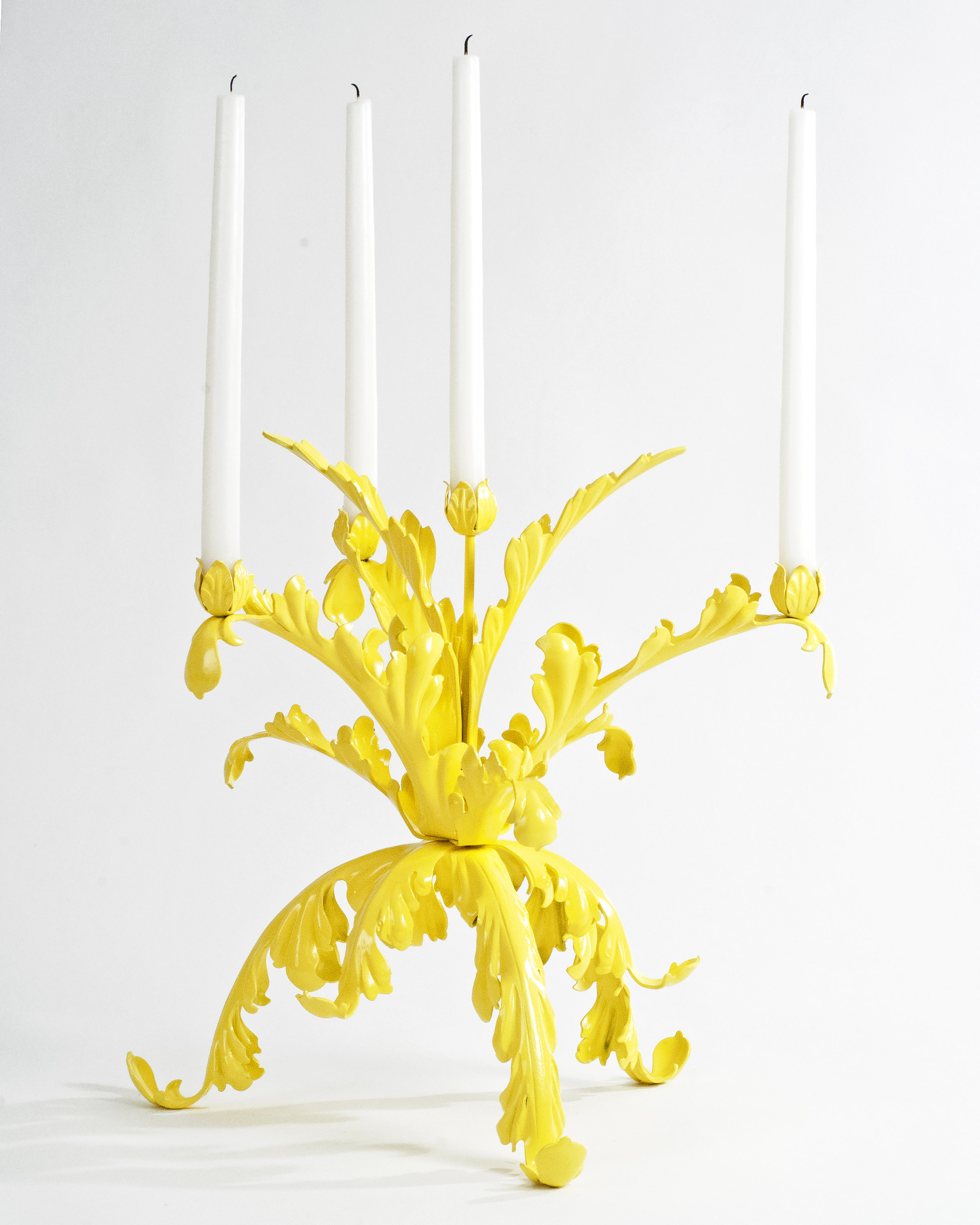 Bellissimo Yellow Candelabra