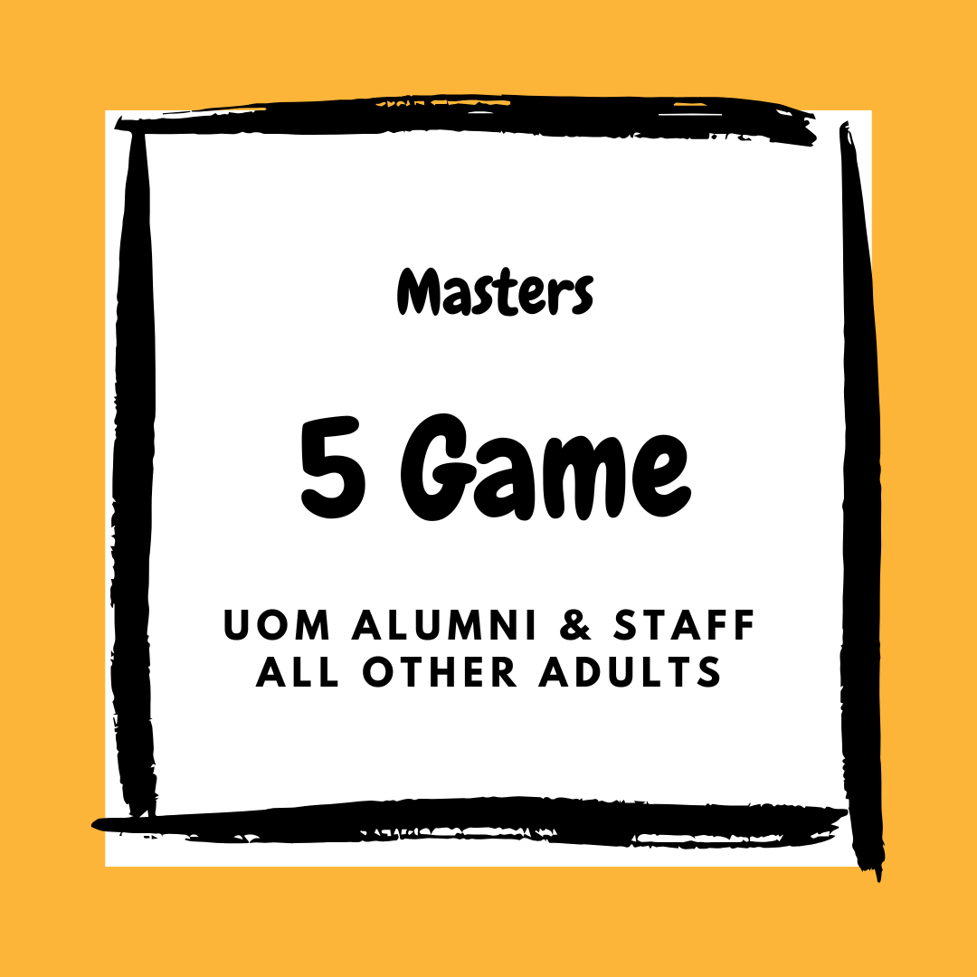 Masters: Adult Fee 2025 (5-GAME)