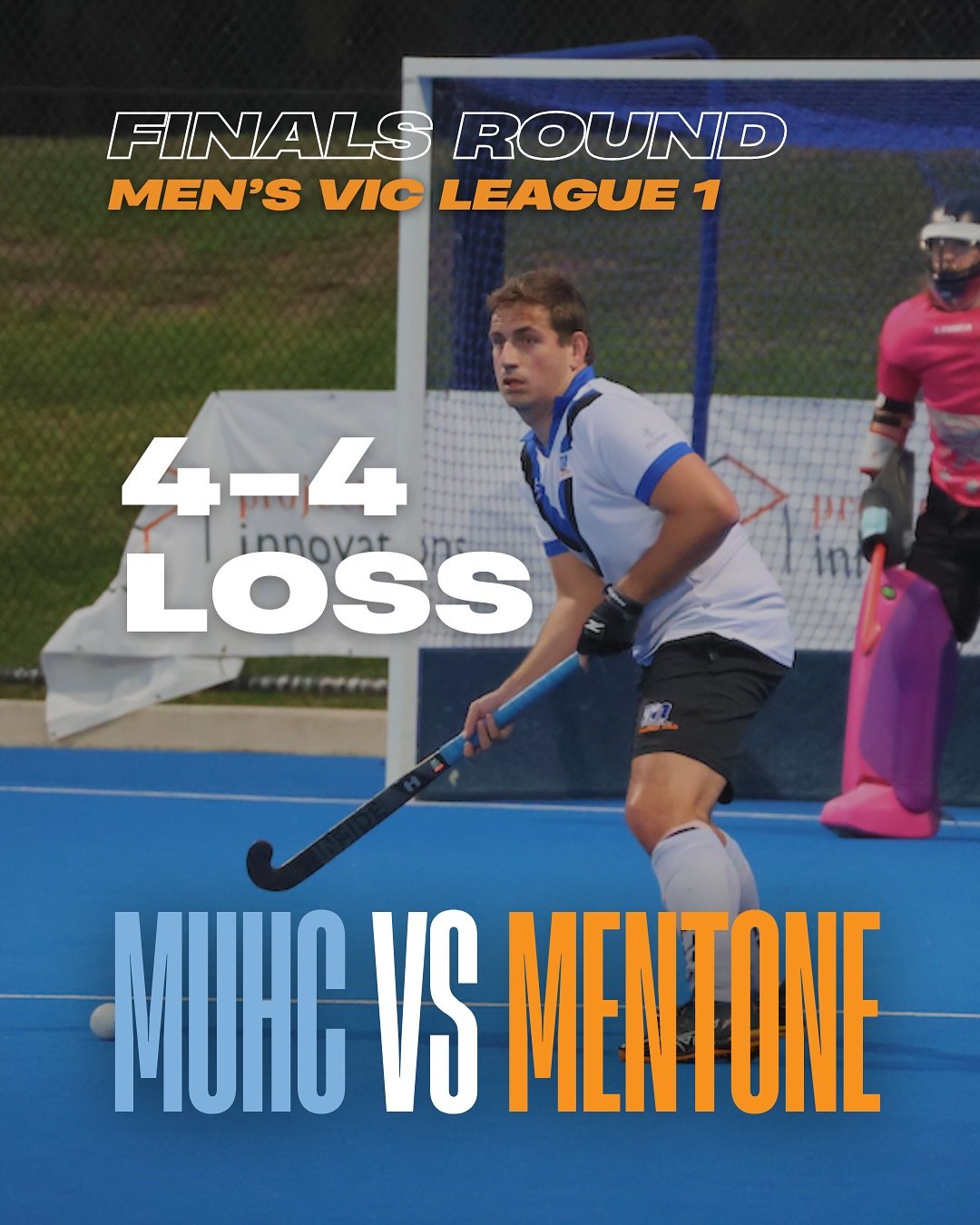 It was a helter-skelter, action-packed semi-final for our MVL1 squad who took on Mentone on Saturday evening at the Hockey Centre.

While Mentone took the lead shortly before the first break, we found the equaliser through Gus Ryder in the second qua
