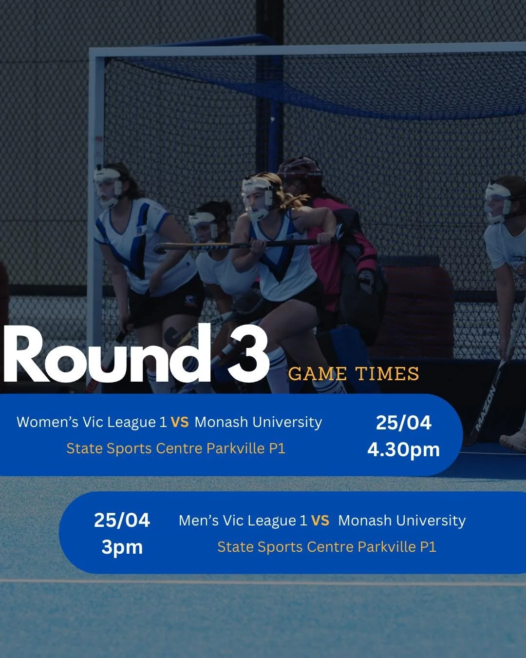 #round3 is upon us 📣There&rsquo;s plenty of home games this ANZAC weekend so get down to @statesportcentres  to support your fellow shoppers!

#muhchockey #to #MUHC #match #times #field #matchtime #match #gametimes #time #game #fieldhockey #fyp #mel