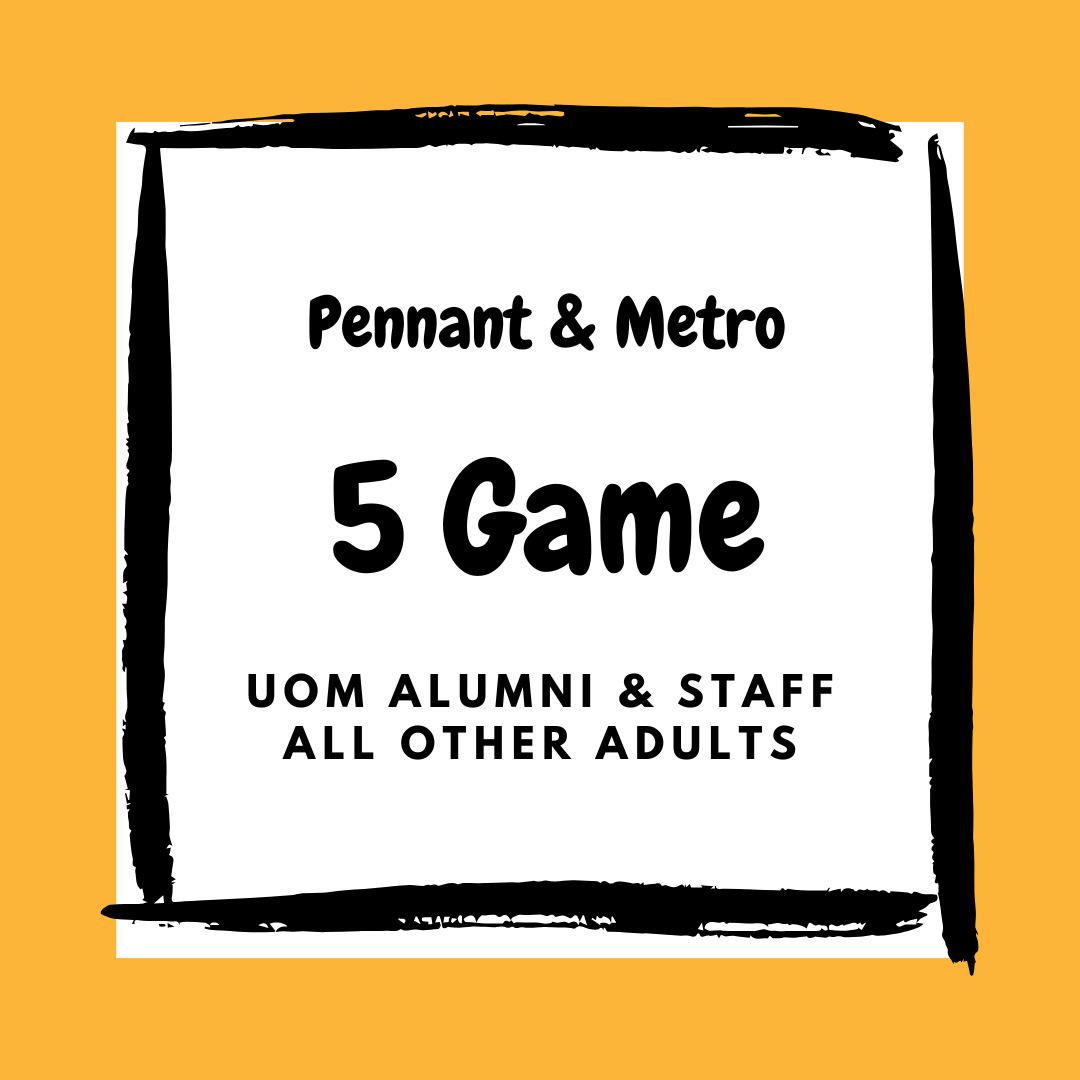 Pennant/Metro: Adult Fee 2025 (5-GAME)