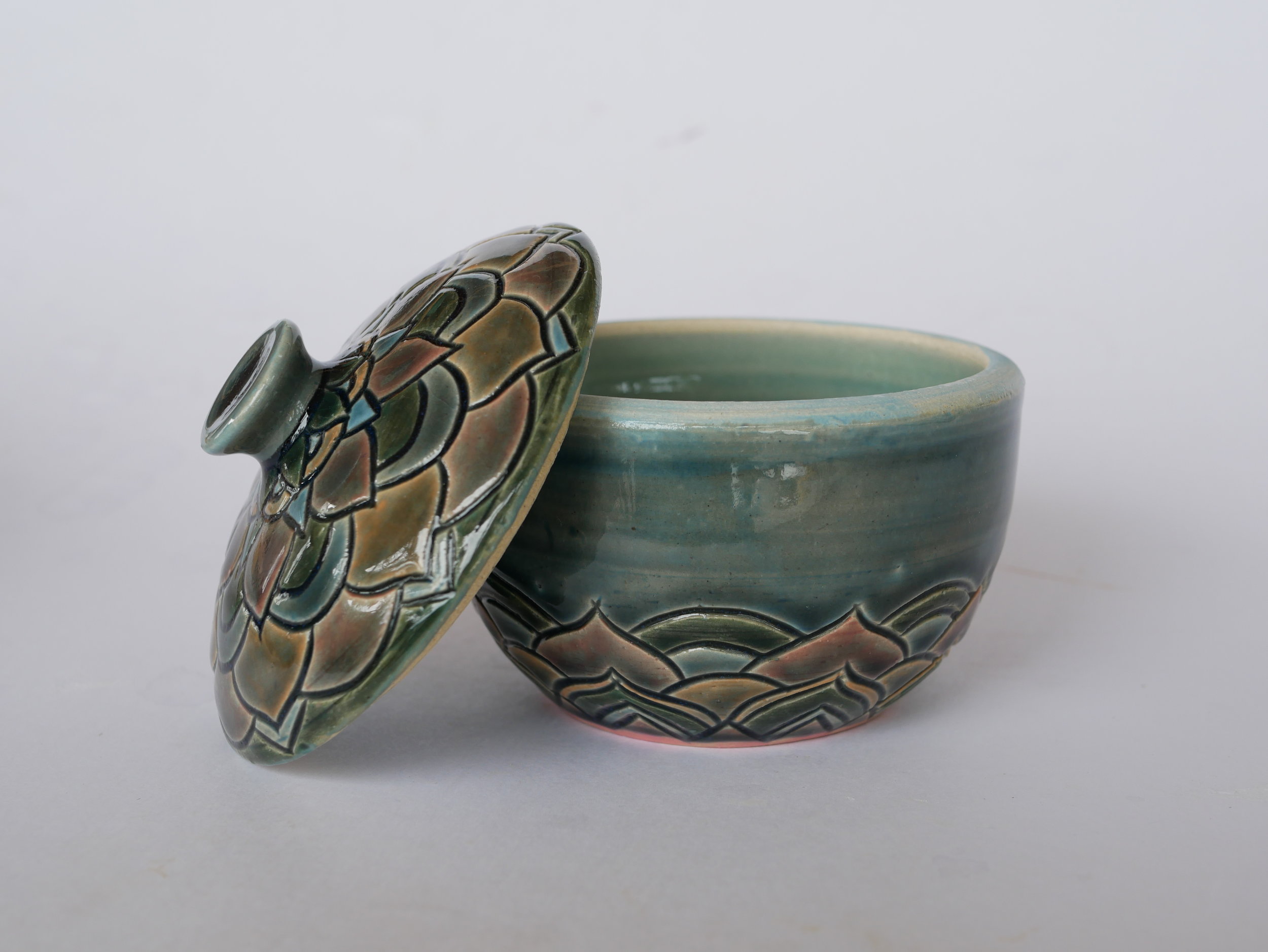 Floral Lotus Jar