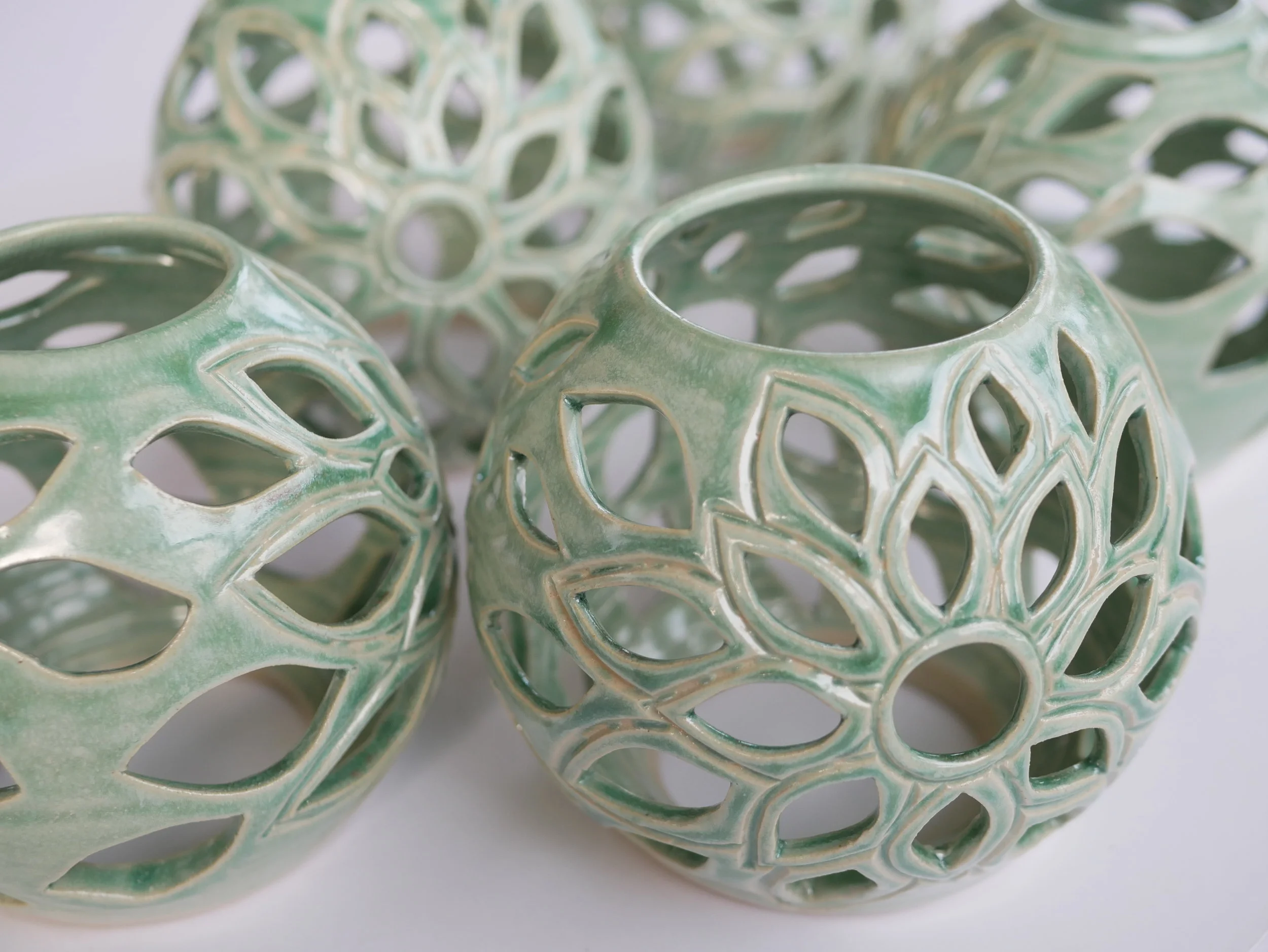 Group of Rose Window Luminaries