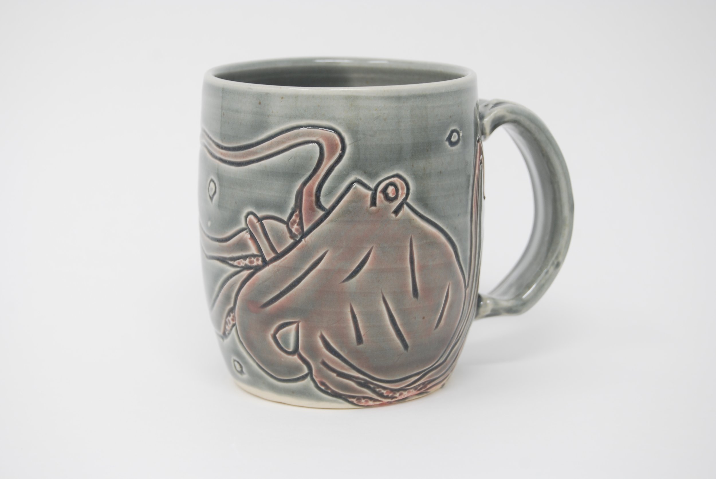 Gray Octopus Mug