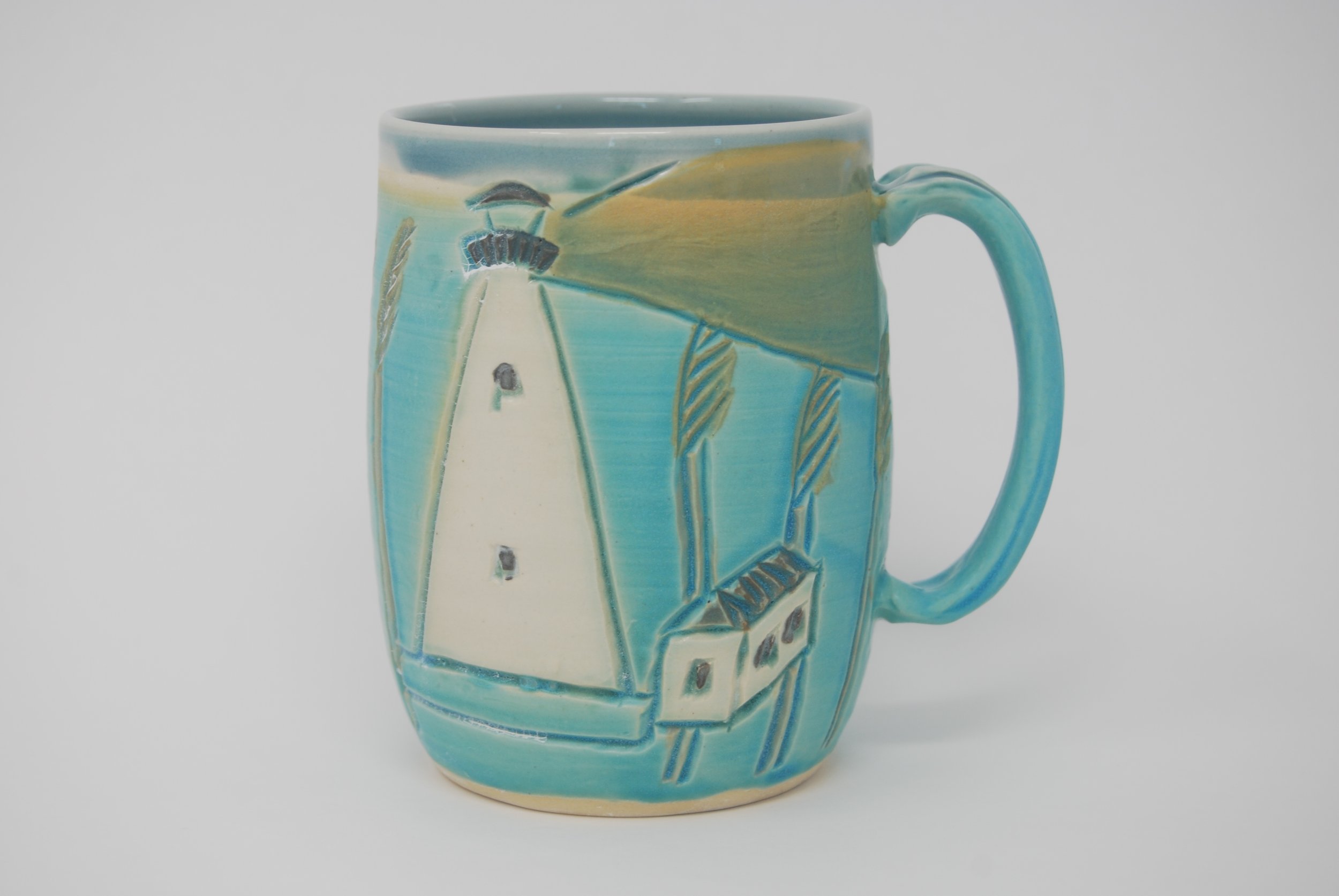 Ocracoke Lighthouse with Sea Oats