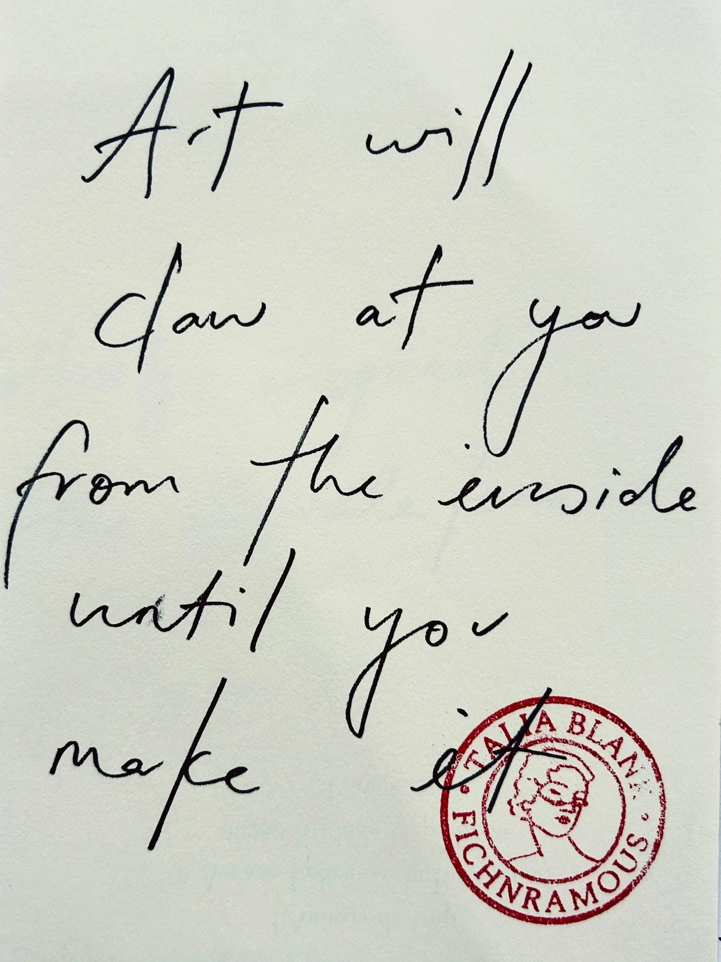 This is your sign to create. Don&rsquo;t suffer from your own creativity.

If you&rsquo;re an artist (which can take time to discover, or perhaps, even admit) it is imperative you create. 

An artist is one who feels and has the need to make. In any 