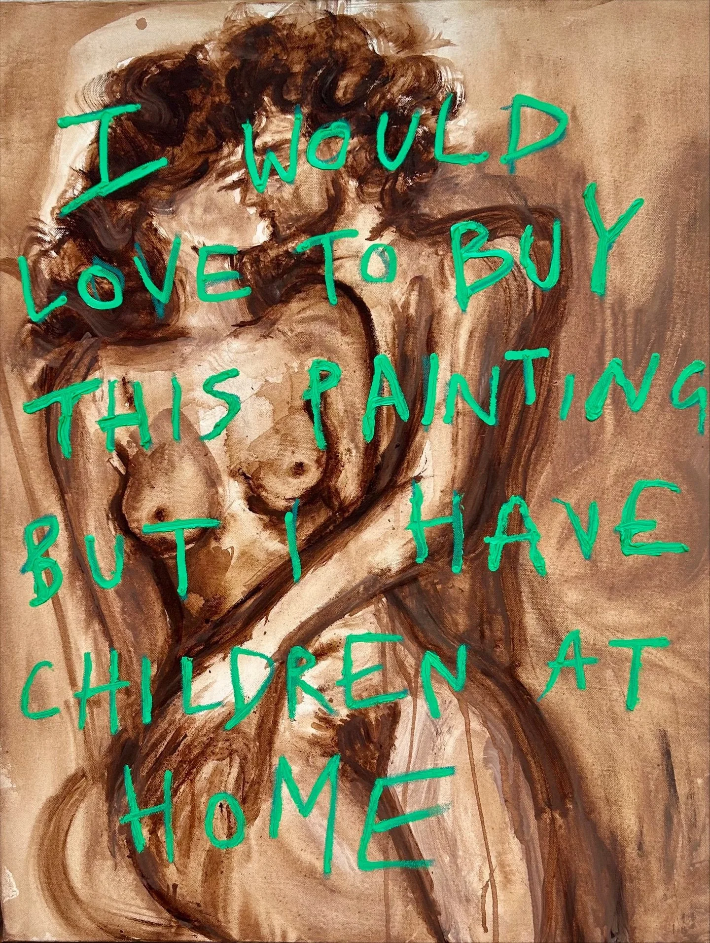 Here we are, in Sydney. Which means reuniting with some of my paintings. They&rsquo;re like old friends. The ones you trust intimately. The ones who have seen you through all your different shapes and shades. 

The first piece was painted in my studi