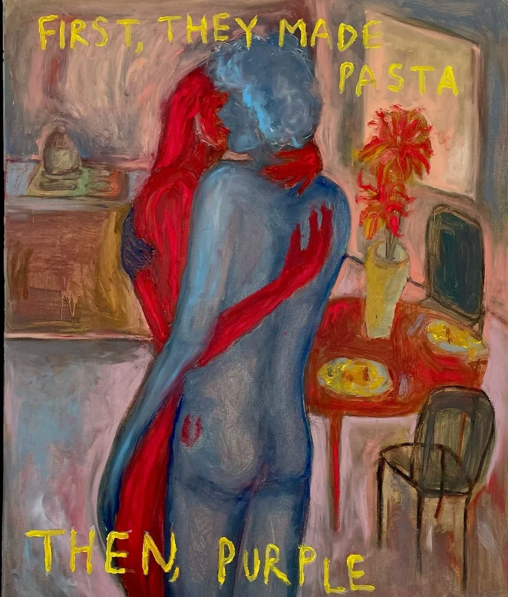 How to make purple / the purple origins, is a concept I started in 2021. Feeling the intensity of our cultural divide, I wondered how shared sense was ever created. 

I explored this concept through a range of mediums &mdash; from animation, oil pain