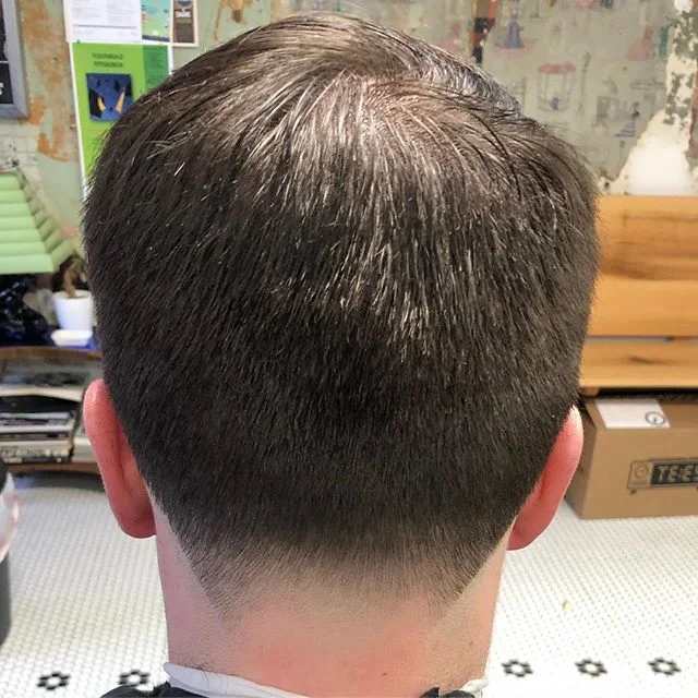 Taper for the paper.  @sc0oter .
.
.
.
.
.
.
#taper #pittsburghbarber #garfield #bloomfield #friendship #eastliberty #crownbarbershop #taperhaircut #haircut #pittsburgh #lowandtight