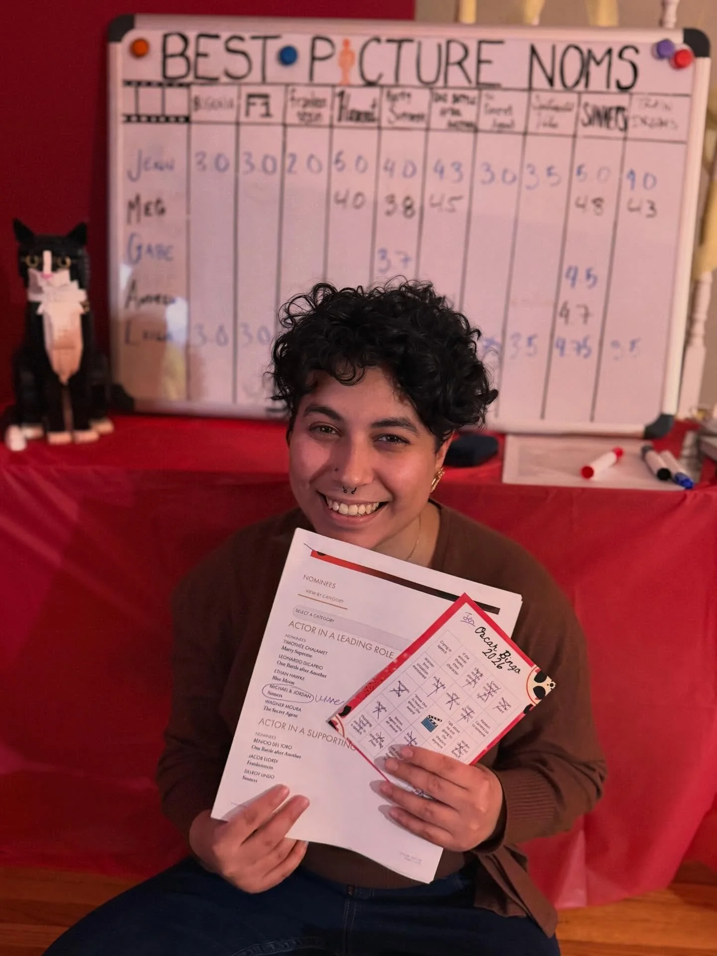 Welcome to the 98th Oscars! 

Our 2nd Annual Oscar party went off with a blast! This year we added bingo and guessing the winners before the show started. Plus like last year we kept the score board up throughout the party. 

I am so thankful to my f