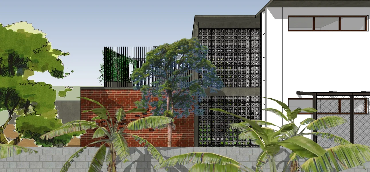 Twin floor house for families of two brothers. House in Aluva, Kerala