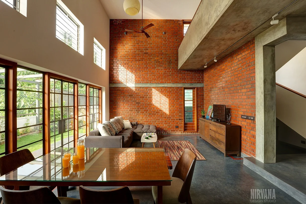 We wanted to have natural textures and hues to play around and also providing ample space in a moderate spaced home. To realise a family home filled with energy and open spaces, the home was intentionally inward looking to bring in privacy for the residents and have views into the courtyard.
