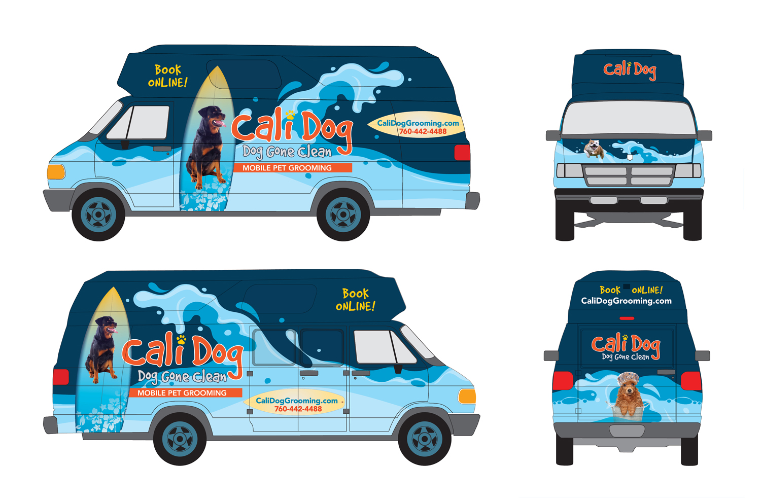 Cali Dog Branding and Van Wrap