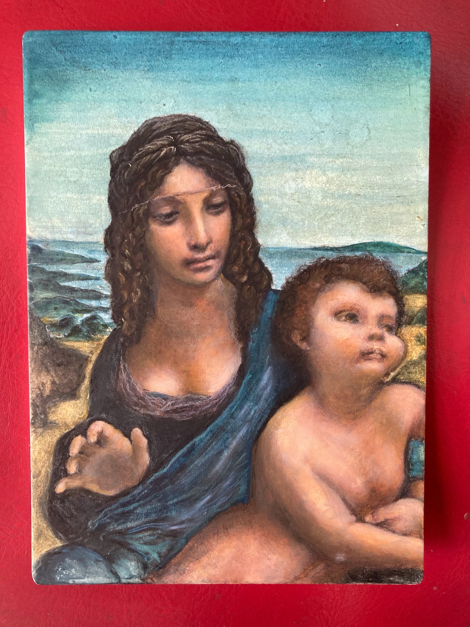 After Da Vinci - Madonna of the Yarn Winder