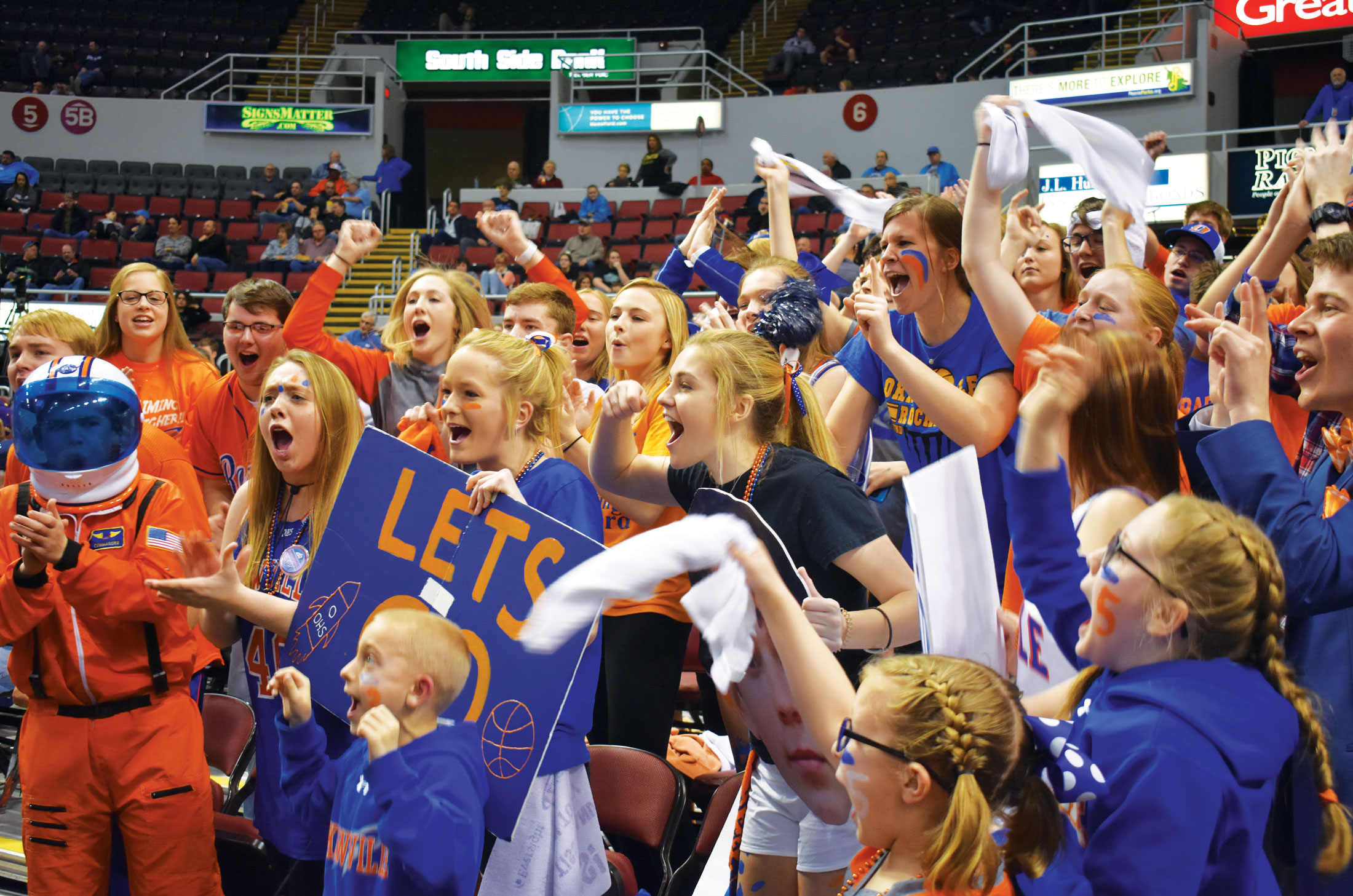 Okawville Student Cheering Section