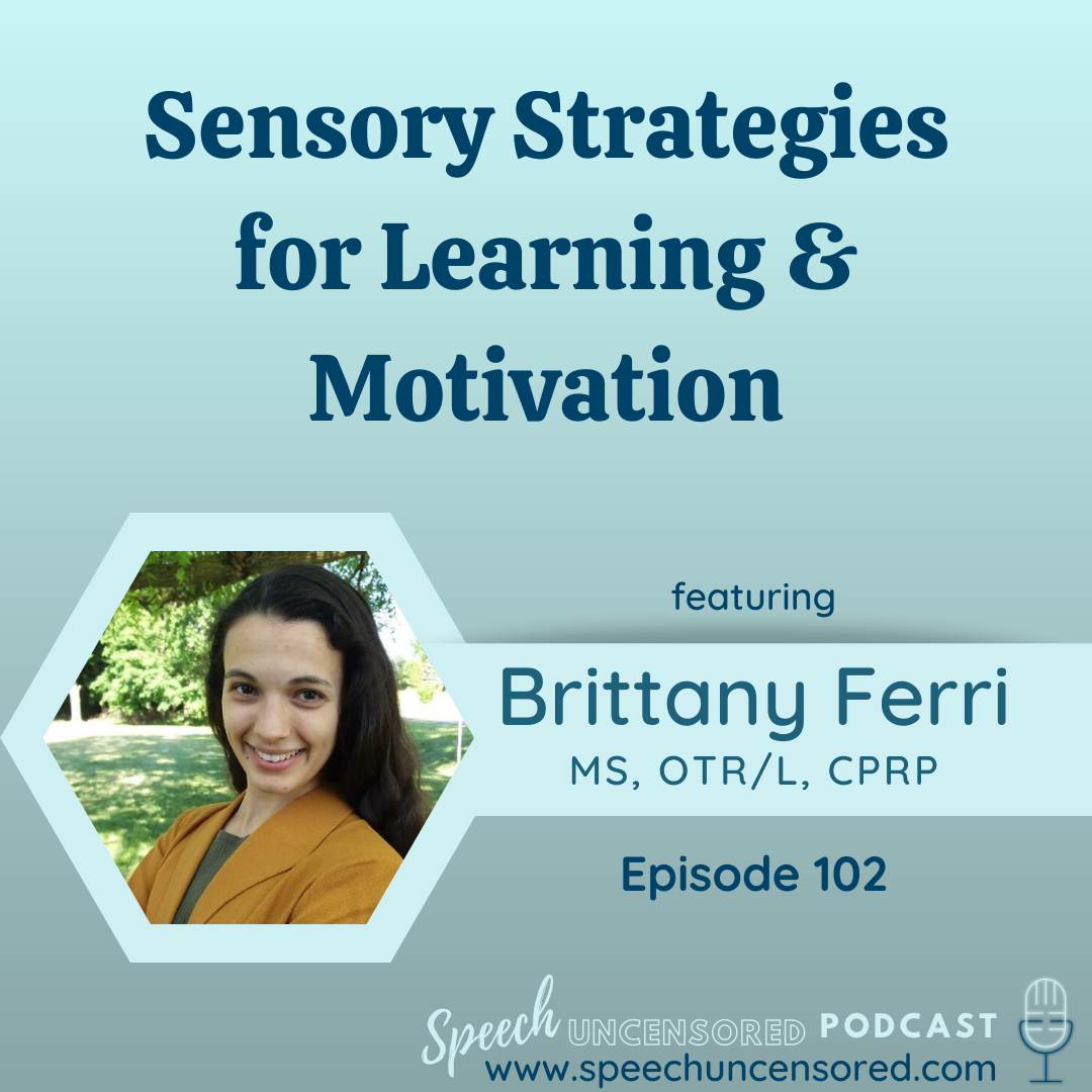 Episode 102: Sensory Strategies for Learning &amp; Motivation with Brittany Ferri, MS, OTR/L, CPRP