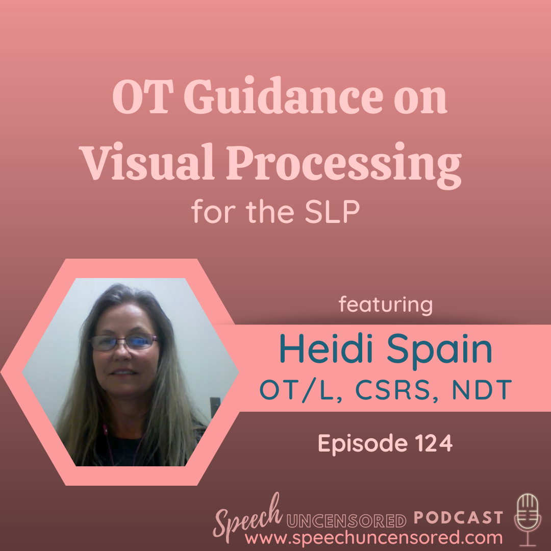 124: OT Guidance on Visual Processing for the SLP with Heidi Spain, OT/L, CSRS, NDT
