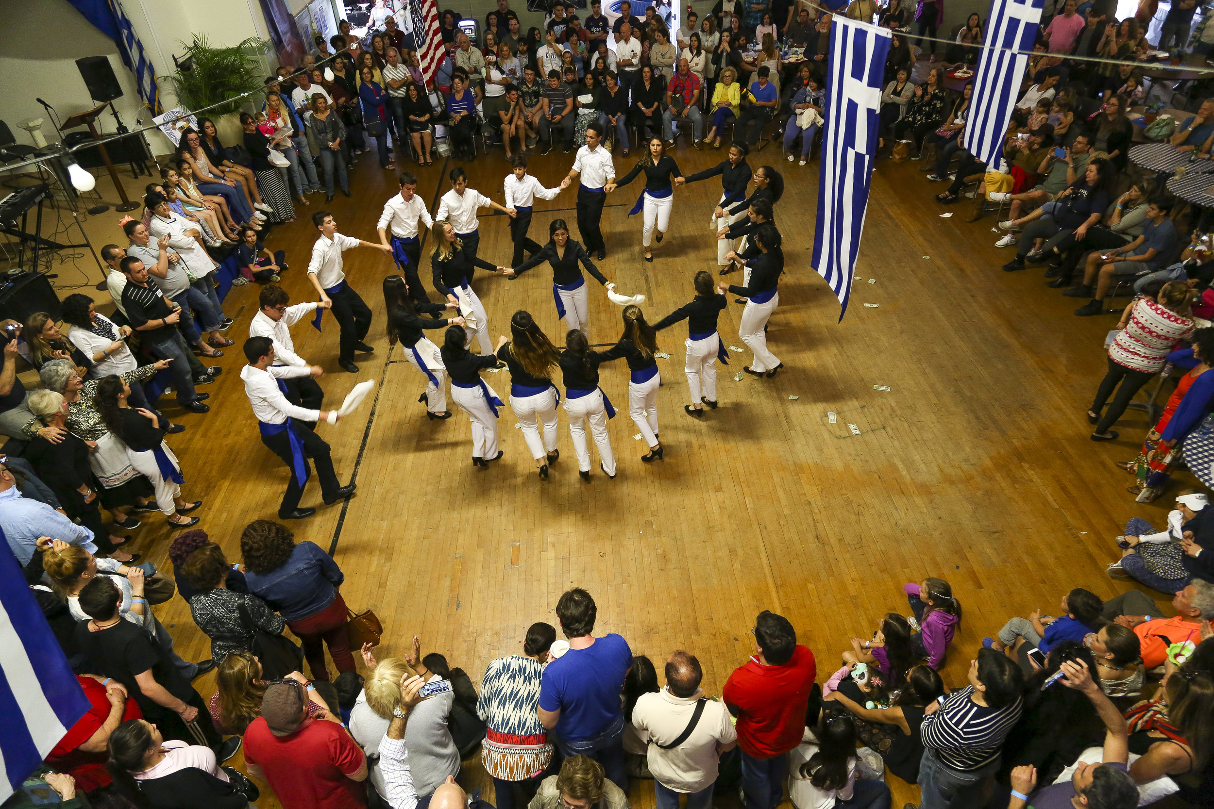  A group of greek dancers perform during Saint Sophia’s 38th annual Greek Festival in Coral Way on Sunday, February 28, 2016. The festival featured a children's dance troupe, a variety of booths and cooking demonstrations among other events. 