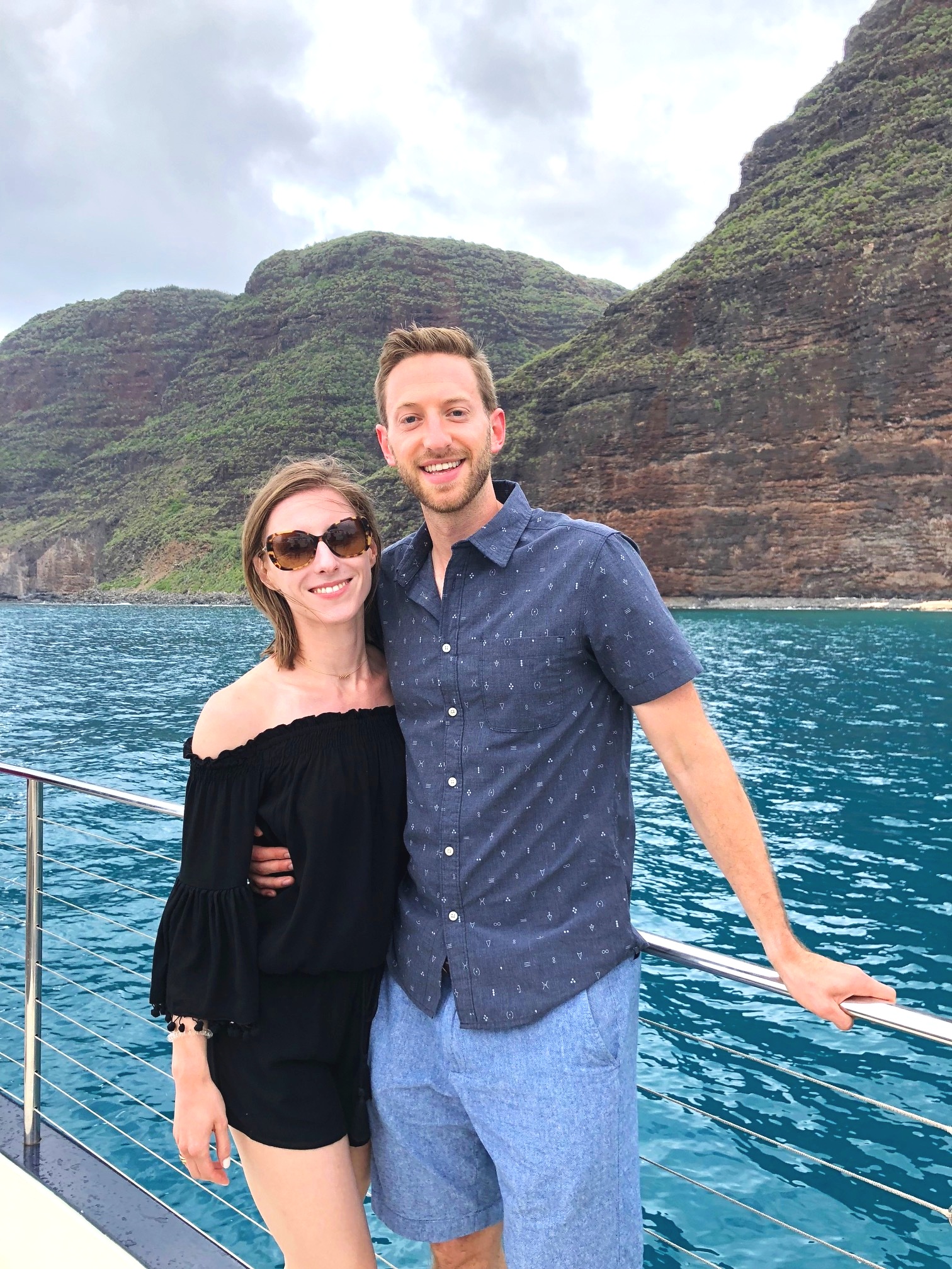 Ben Smith and his wife Kotryna in Hawaii