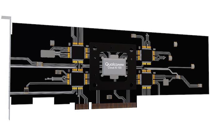 The recently announced Qualcomm Cloud AI 100 chip. (Image Credit: Qualcomm)