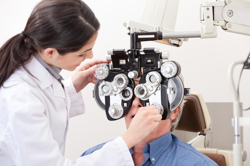 Stock image showing an optometrist in diagnostic action, a process that could very well be rapidly sped up with the advent of AI. Credit: Complete Eyecare of Medina, Plymouth Eye Doctor