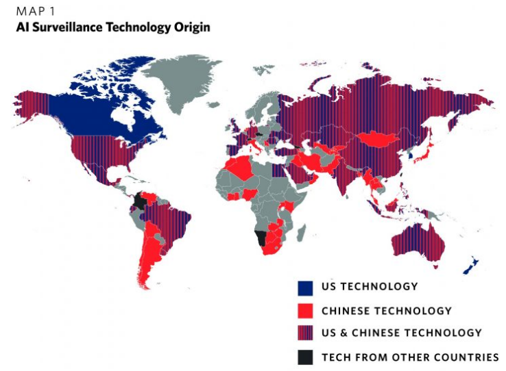 The origins of AI surveillance technology in the world
