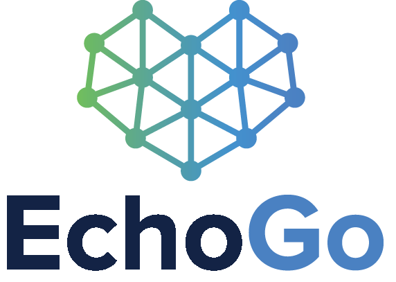 This is the logo for the newly documented platform, EchoGo. According to them, it is an ‘AI-driven system which automates the analysis of echocardiograms, to assist in the assessment of cardiovascular function and help with decision-making around patient care.’ Credit: Ultromics.