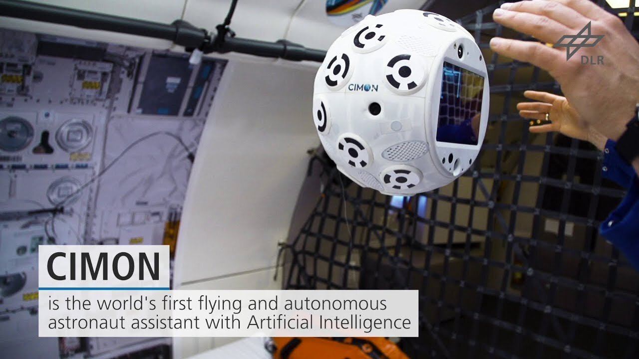 Cimon: SpaceX, Airbus and IBM collaborate to produce a conversational space robot.