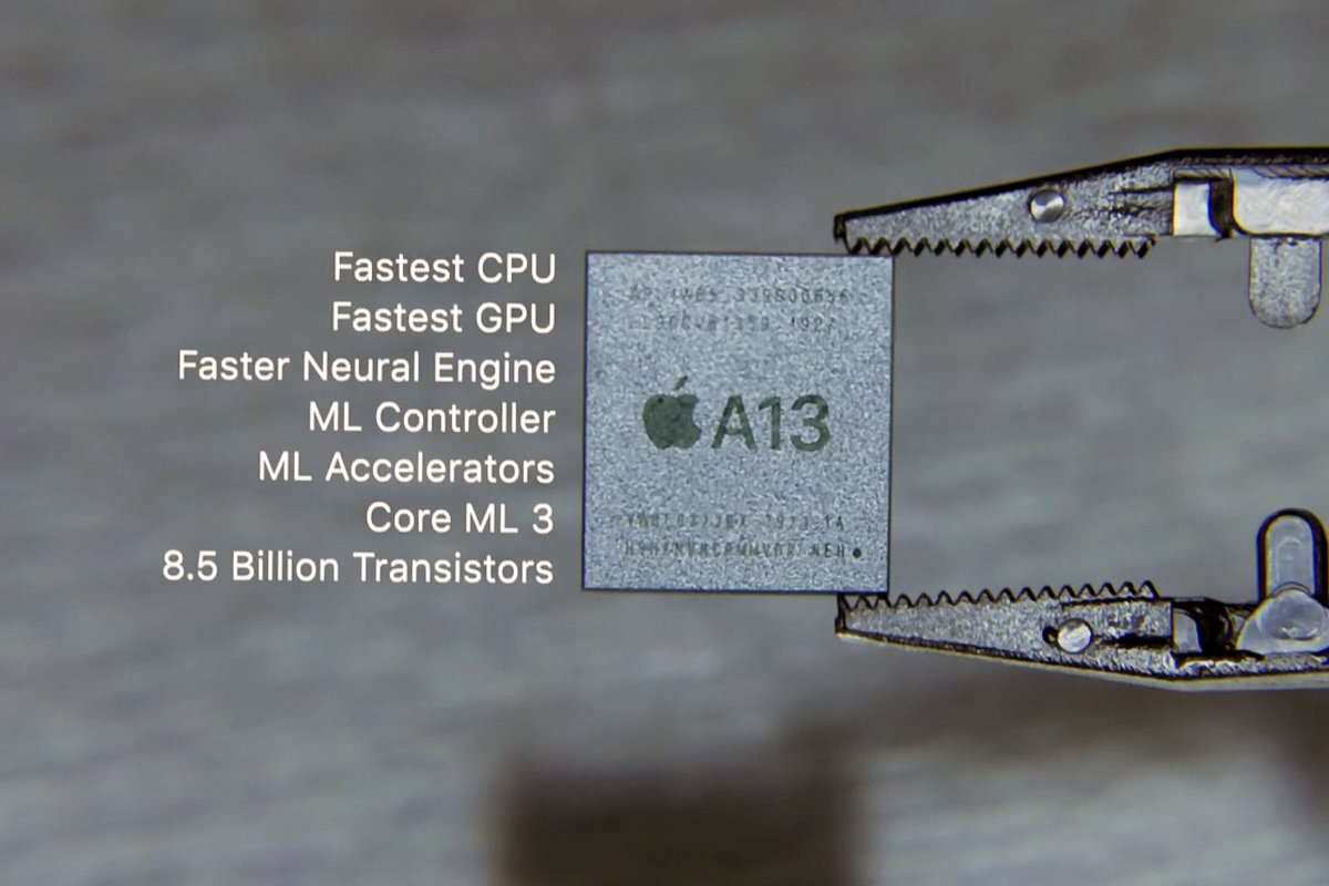 The Apple A13 Bionic features astonishing specifications, including a dedicated ML controller and ML accelerators.   Credit: Apple