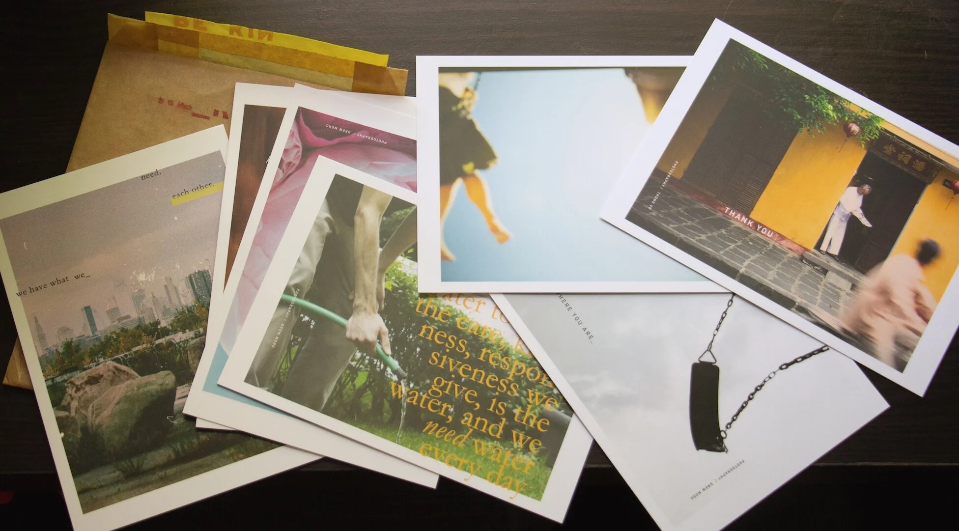 postcards issue 001 / set of 7 mix