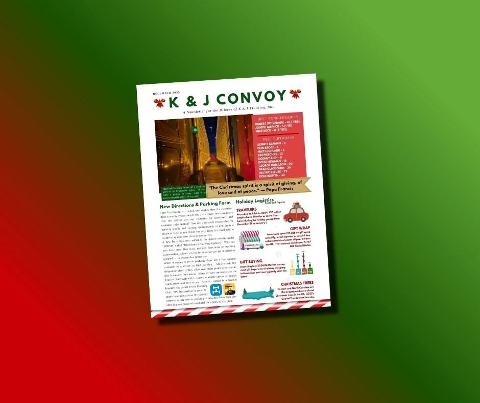 December 2025 K&amp;J Convoy Newsletter