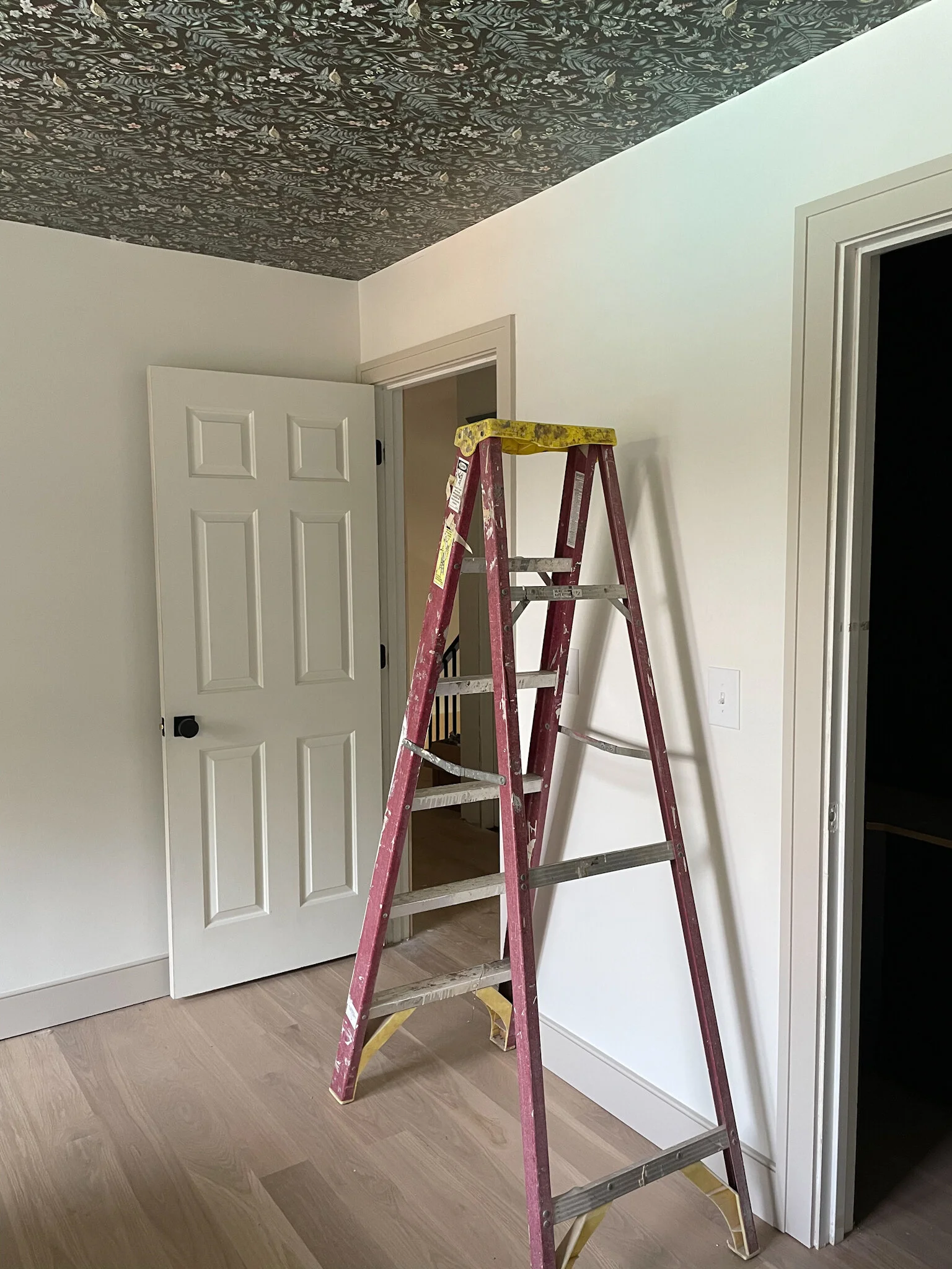 wallpaper hygge and west floral wallpaper modern cottage white oak accessible beige