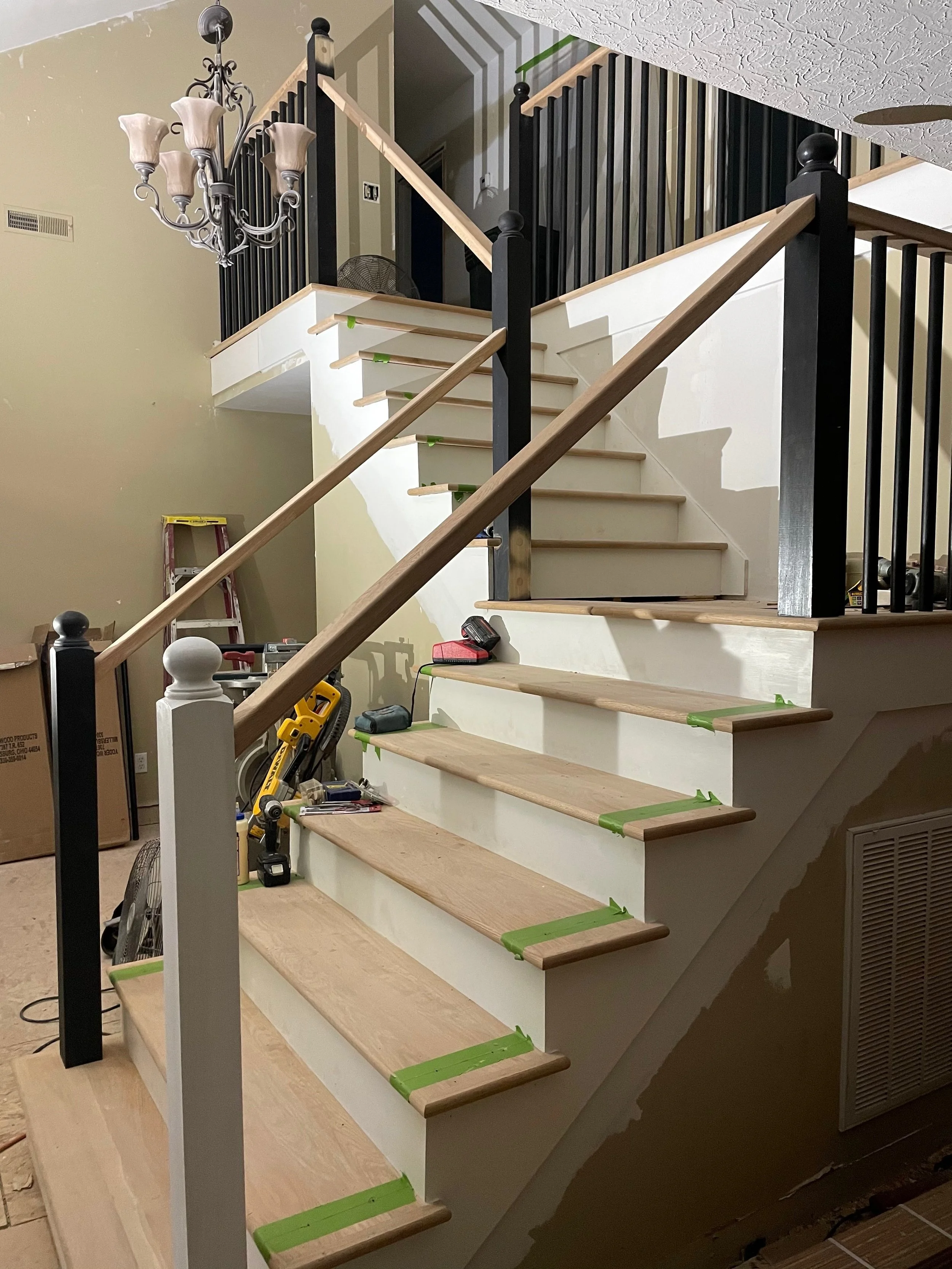 remodeling our stairs part 3--with L J Smith Stairs — 25:40 Love Interiors