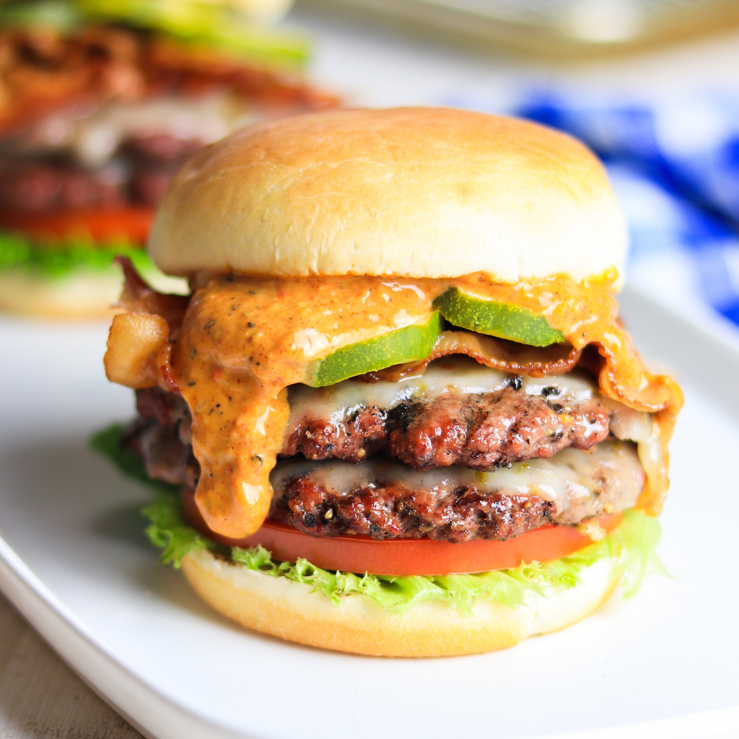 Spicy Grilled Smash-Burgers w/Fiery Sriracha Mayo [Keto, Low-carb,  Sugar-free, Gluten-free] - Chef Michael