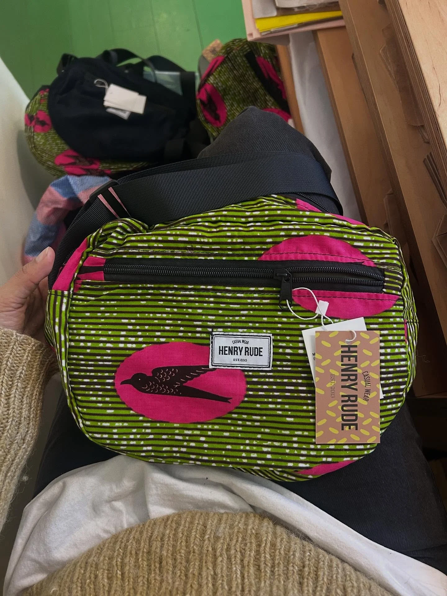 Pink bird dropping later this year &ndash; but if you&rsquo;re fast enough there might be one or two of these to snag at our Archive Sale in Stockholm next week 🩷💚