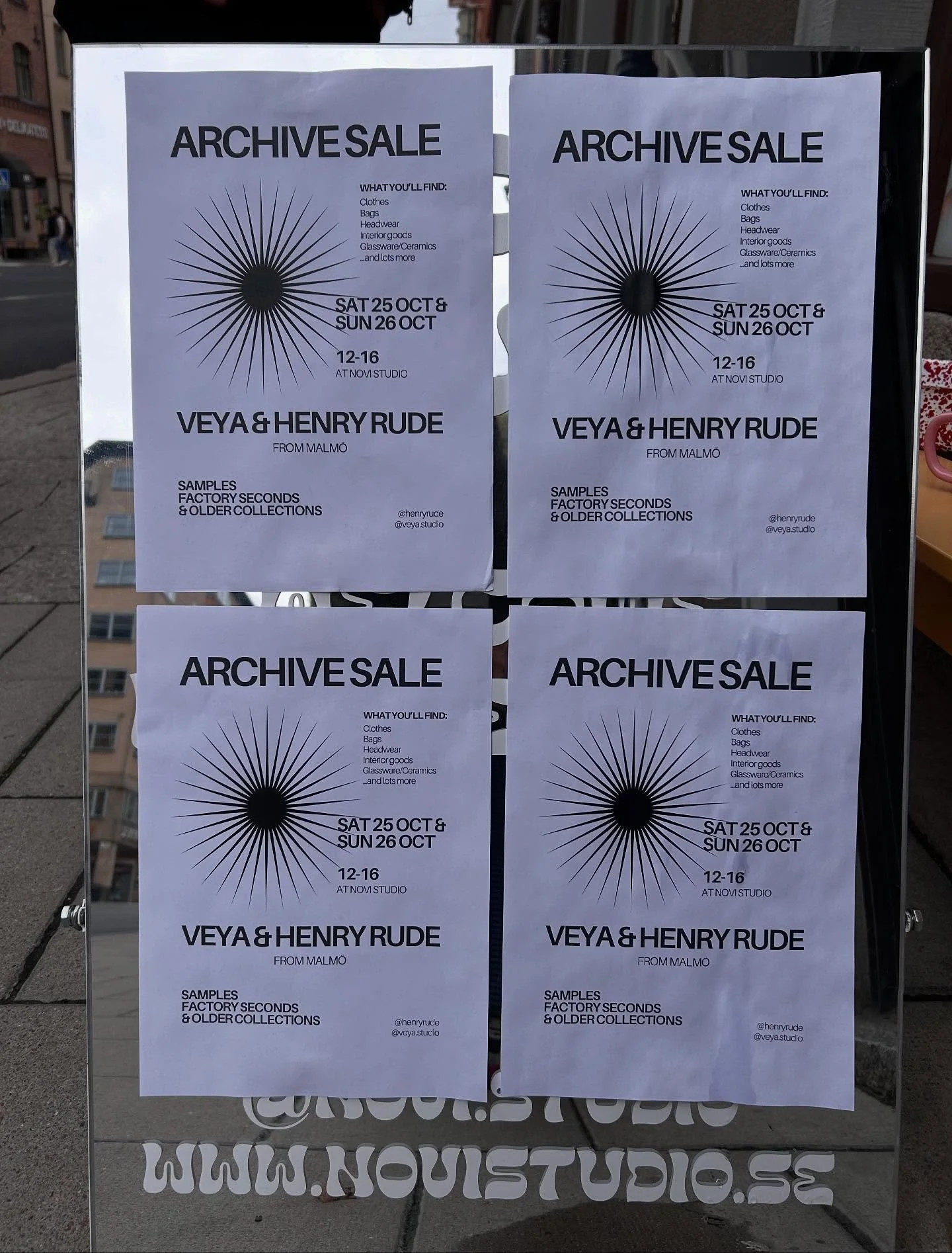 Sista dagen p&aring; Archive Sale, med ytterligare priss&auml;nkningar! 🛍️ Ni hittar oss p&aring; @novi.studio p&aring; S&ouml;dermalm - Renstiernas gata 21, kl 12-16