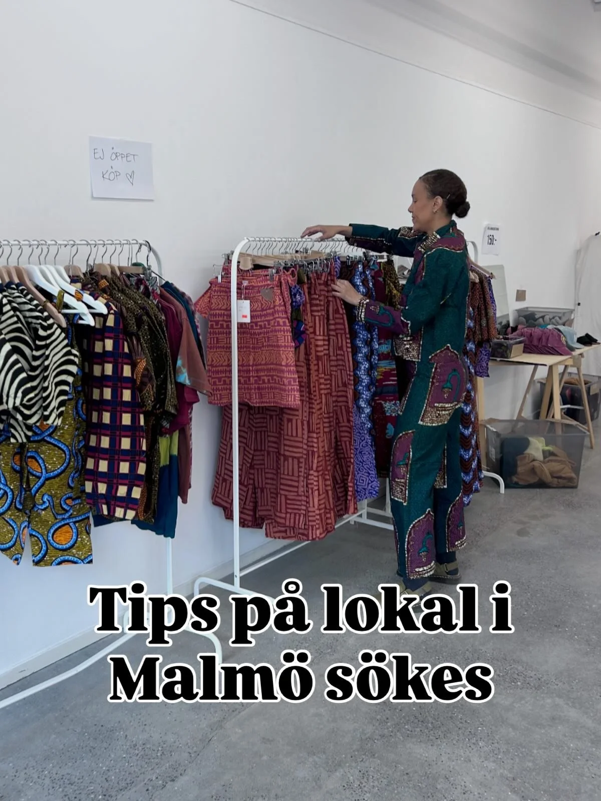 Hej! Ni brukar vara grymma p&aring; tips, s&aring; efterfr&aring;gar er hj&auml;lp:
S&ouml;ker tips p&aring; en stor/rymlig lokal i Malm&ouml; som kan hyras/l&aring;nas en helg under v&aring;ren f&ouml;r t.ex pop-up, utf&ouml;rs&auml;ljning, loppis ?