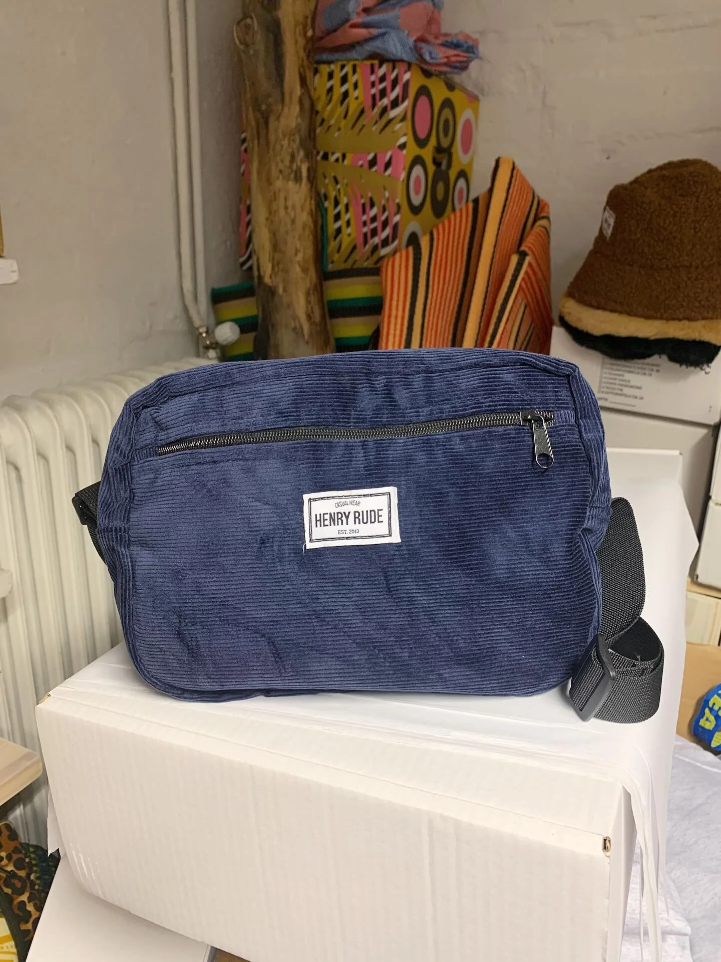 The new corduroy bags are up online! Indigo shown above☝🏽 Grab &rsquo;em while they last &ndash; limited stock as usual 💙