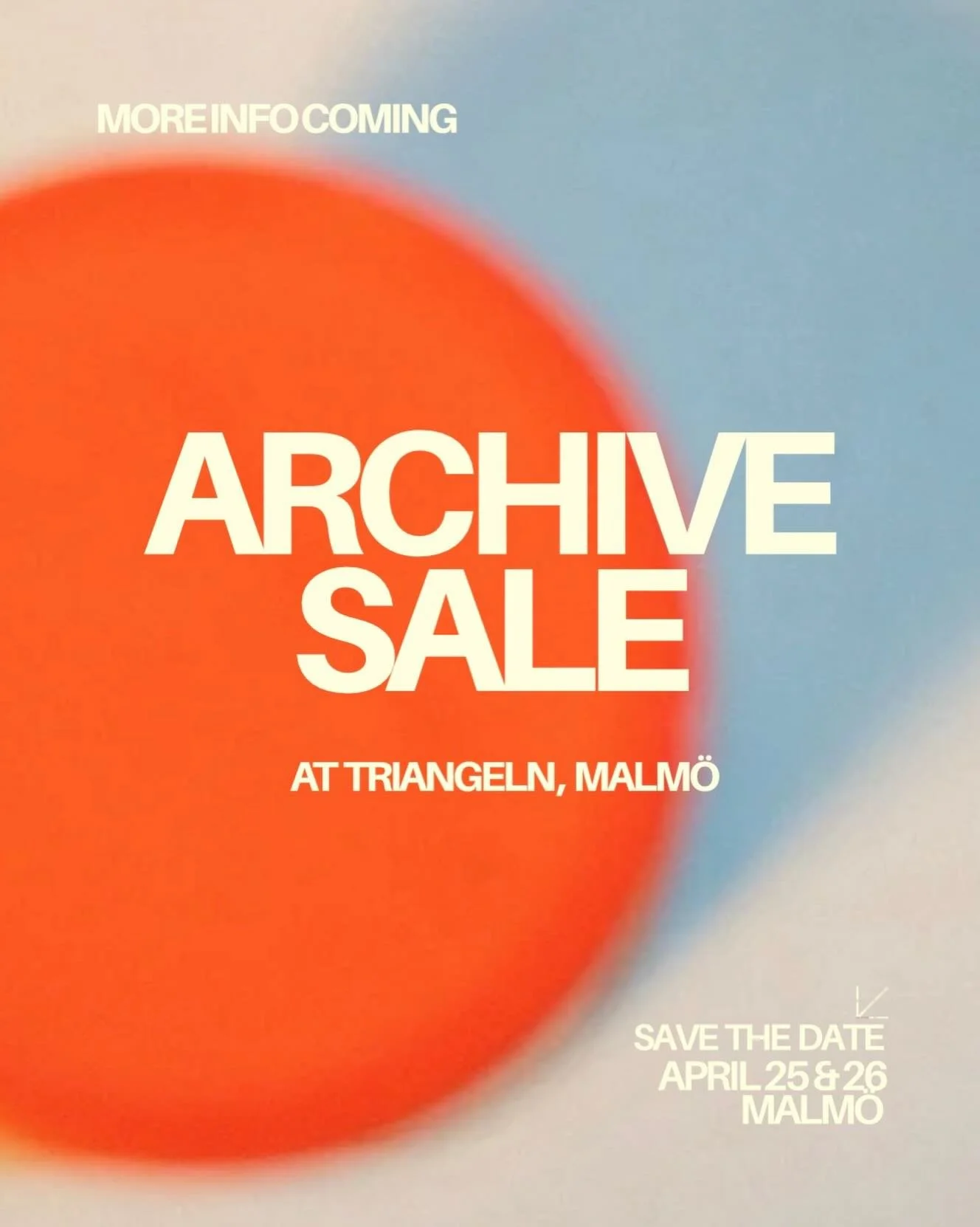 Happy to tell you this years Archive Sale will be held at @triangelnmalmo in central Malm&ouml; on April 25 &amp; 26! We will sell samples, earlier collections and factory seconds at reduced prices. Both @henryrude products and interior design from @