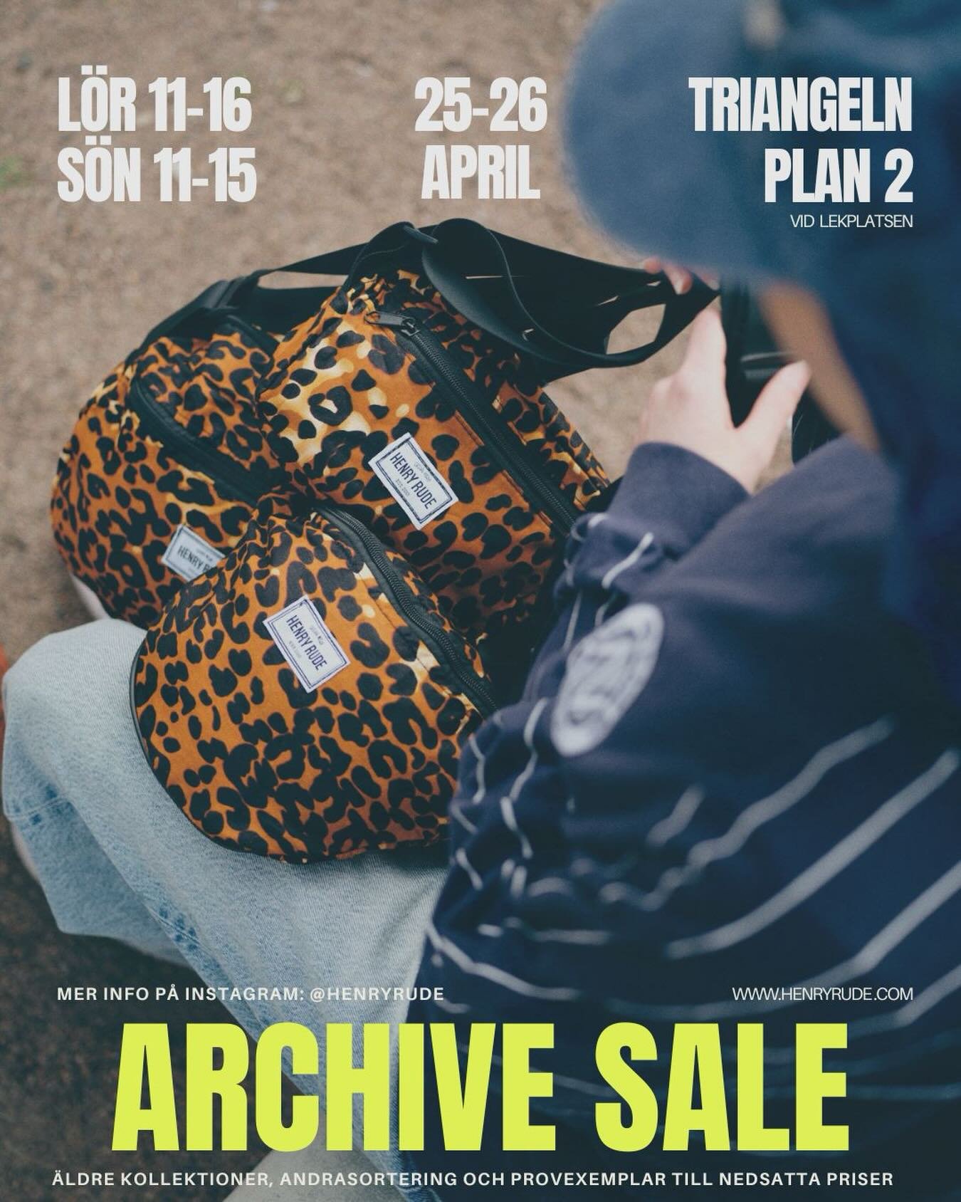 Y&rsquo;all KNOW this is worth turning up for!! This year we&rsquo;re holding our yearly Archive Sale at @triangelnmalmo &ndash; more central than ever!! April 25 &amp; 26.

You&rsquo;ll find us on the second floor, in front of the play ground (how c