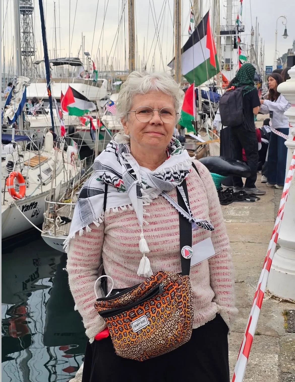 Henry Rude is on the Global Sumud flotilla for the second time (that I know of), and what an honor it is to have customers taking action and working for human rights 💪🏽&hearts;️ We are rooting for you! 

F&ouml;r svenskar; swipea vidare f&ouml;r at