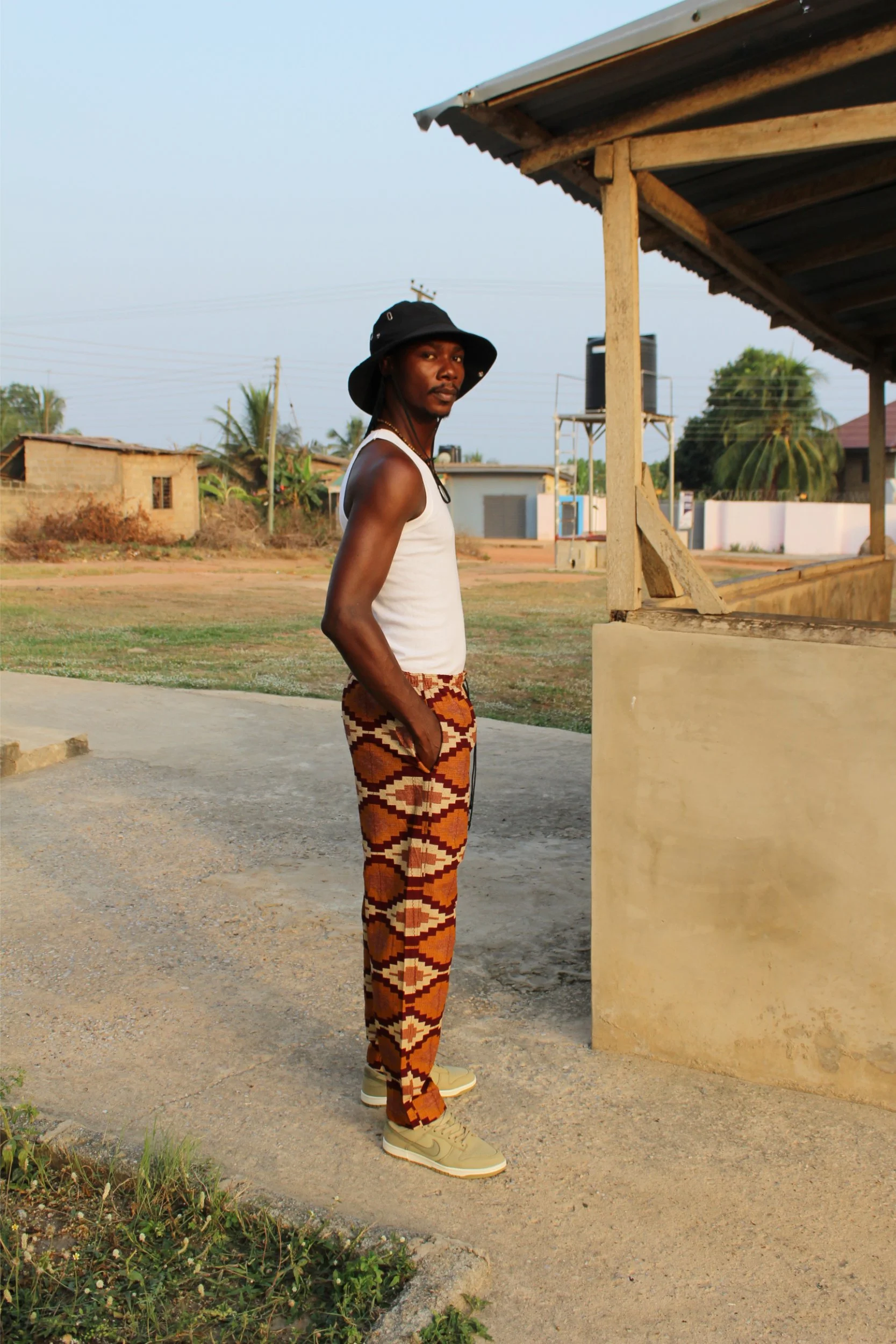 Slim Trouser - Kente print