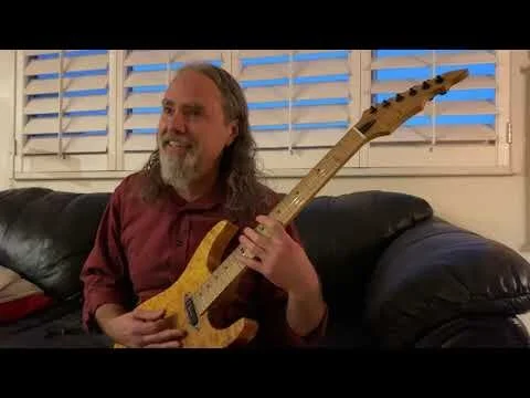  Wrought from one solid piece of maple this guitar was the brain child of Jerry and she is bright and uber responsive. 